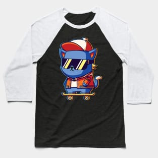 CatSoki Sunglasses Baseball T-Shirt